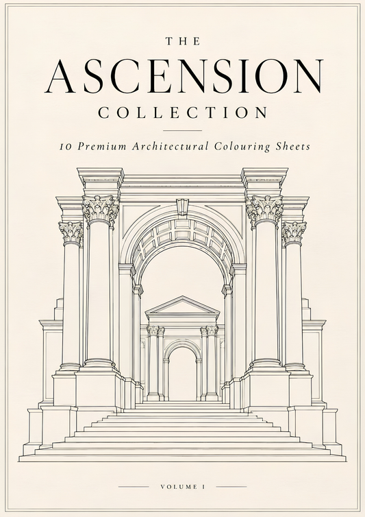 The Ascension Collection – 10 Premium Architectural Colouring Sheets