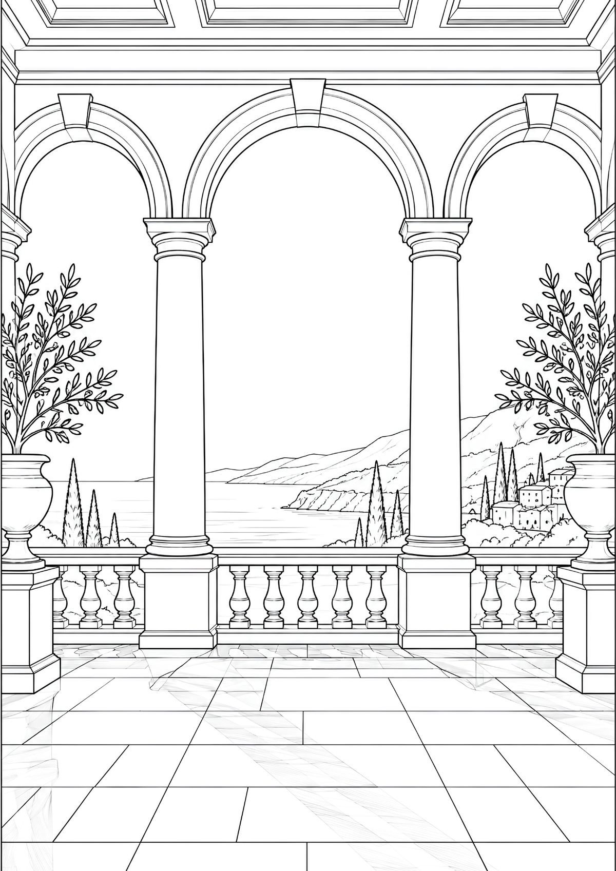 The Ascension Collection – 10 Premium Architectural Colouring Sheets