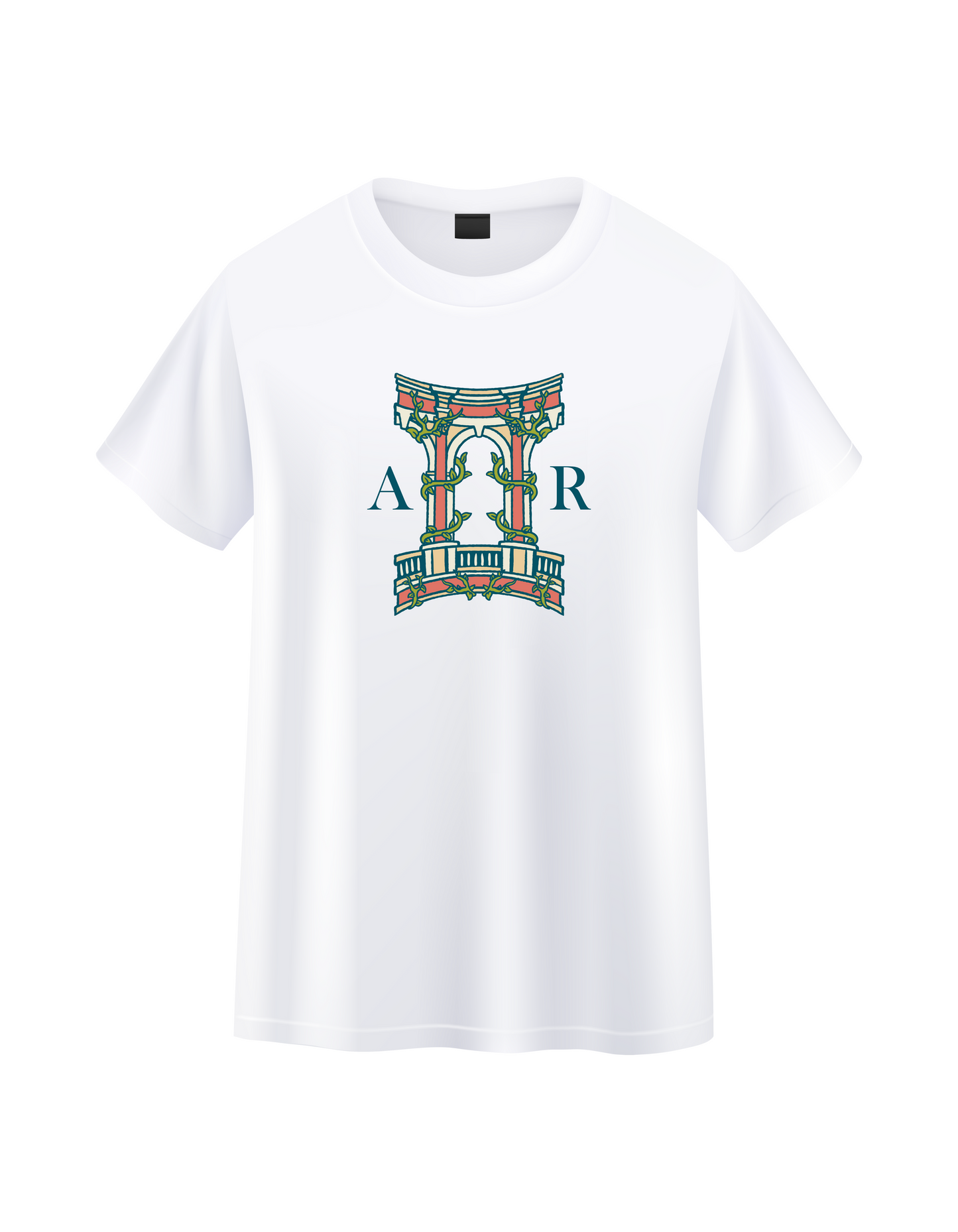 The AR Brand Vintage Art-Inspired White Tee